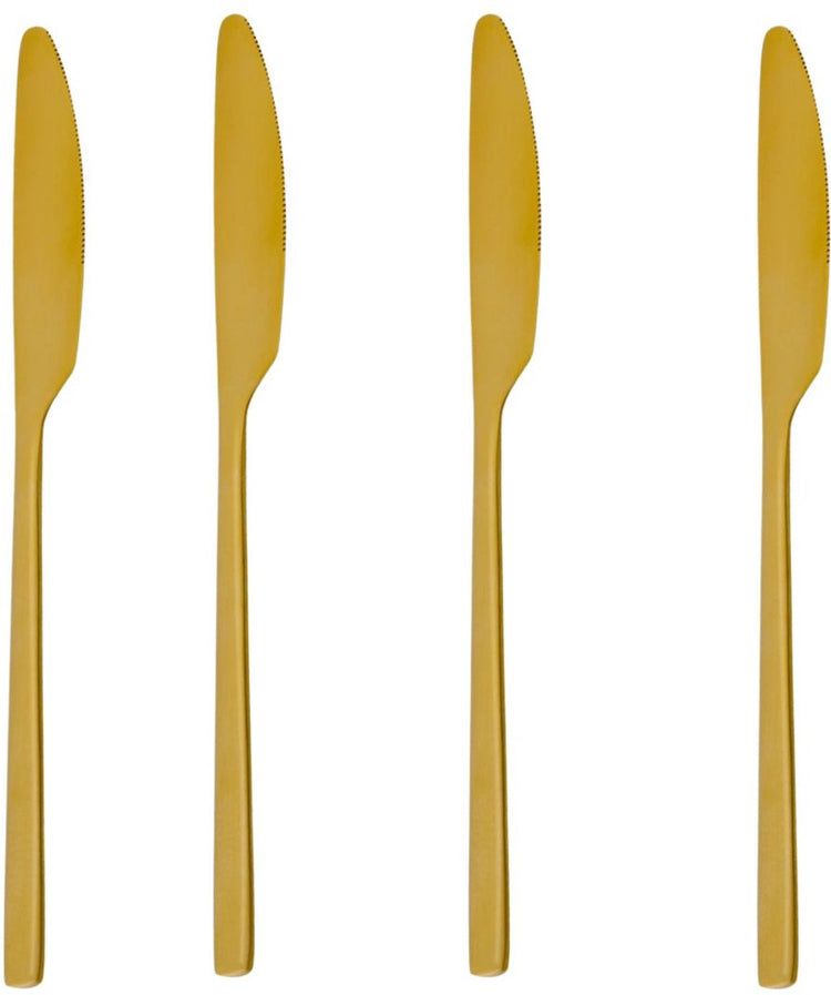 Alpina couteau dîner 4pc or