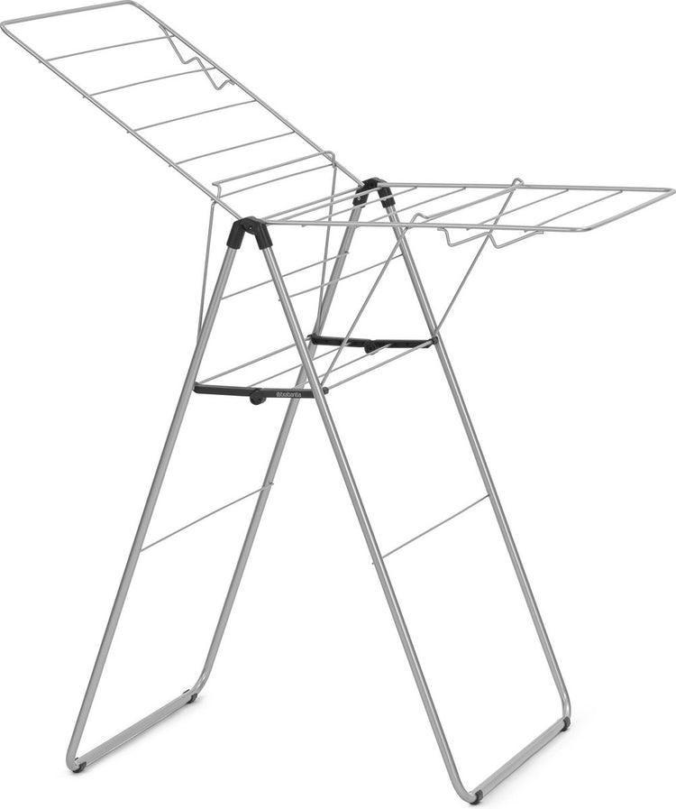 Brabantia hangon étendoir 15m - étendoir à linge pliable - gris métallisé
