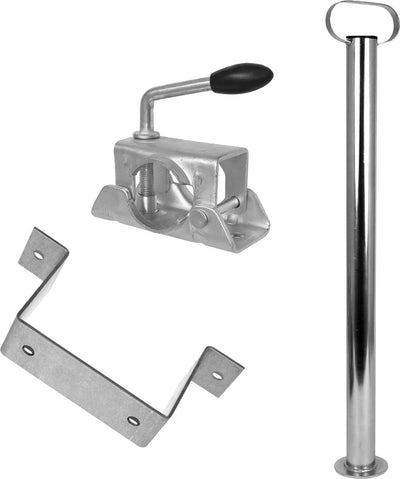 Jeu de pieds de support de remorque Carpoint - 2 pièces - réglables 70 cm - installation incluse - stabilité supplémentaire