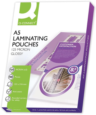 Pochette de plastification Q-connect a5 2x 125 microns 100 pièces