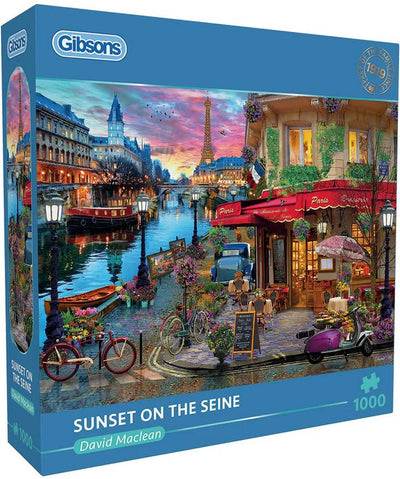 Gibsons - coucher de soleil sur la seine (par David Maclean) - 1000 pièces 68×49cm (l×h) - puzzle pour adultes