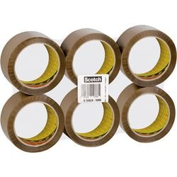 Ruban d'emballage scotch faible bruit 50mmx66m marron