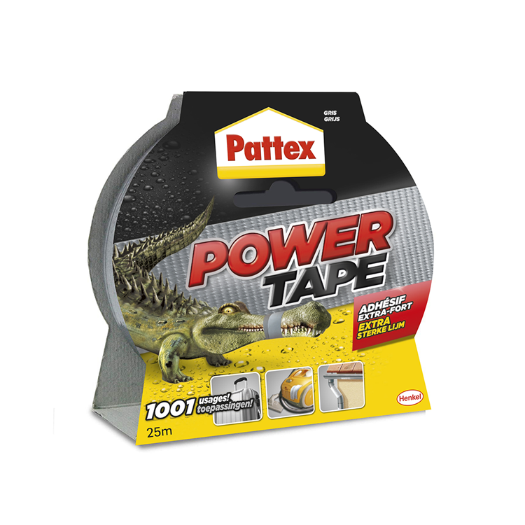 Pattex 1001840 - ruban adhésif 25m gris bl | 6 pièces