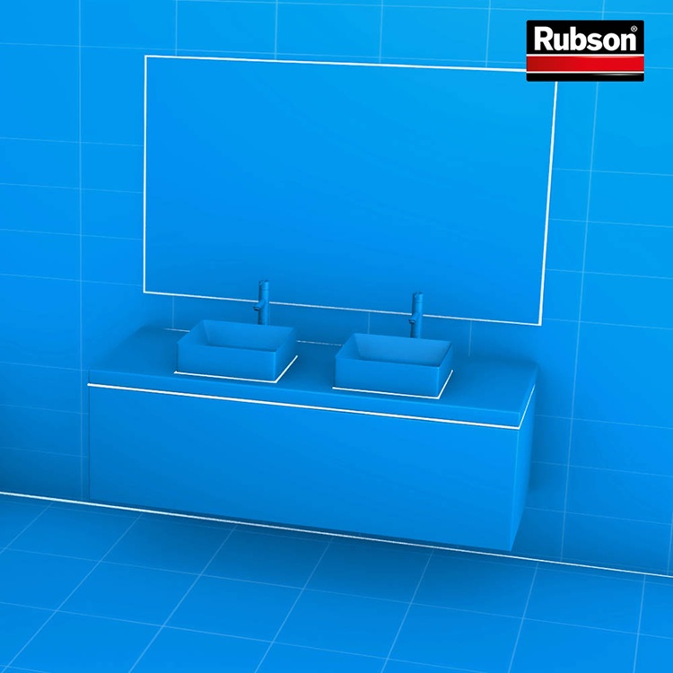 Rubson 1065996 - Cuisine sanitaire à étanchéité facile 280ml | 12 pièces