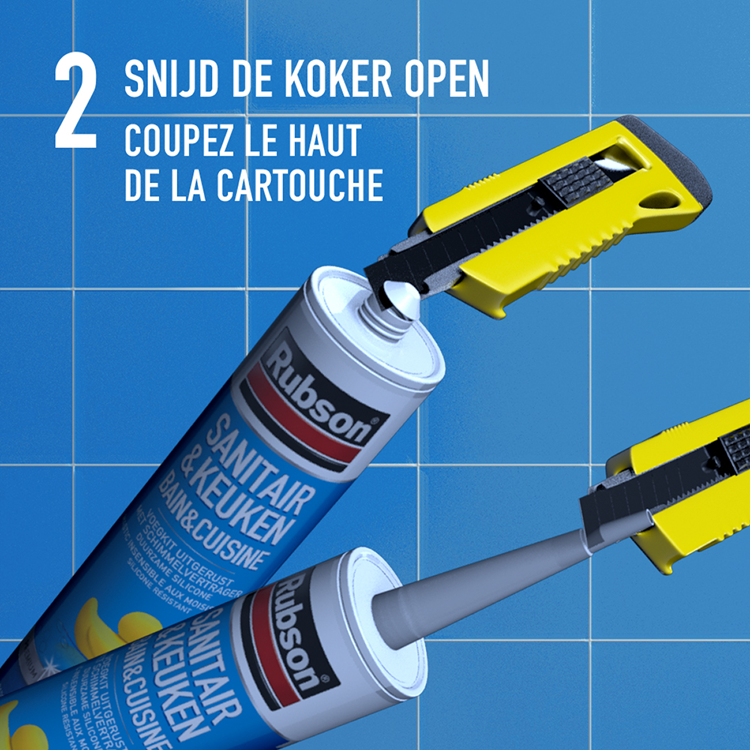Rubson 1065996 - Cuisine sanitaire à étanchéité facile 280ml | 12 pièces