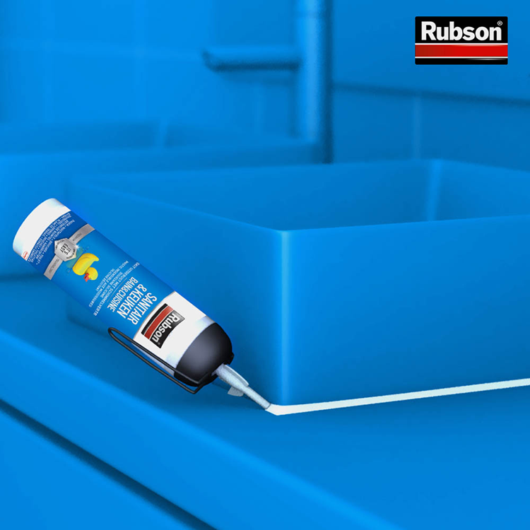 Rubson 1065999 - Cuisine sanitaire à étanchéité facile 100ml | 12 pièces