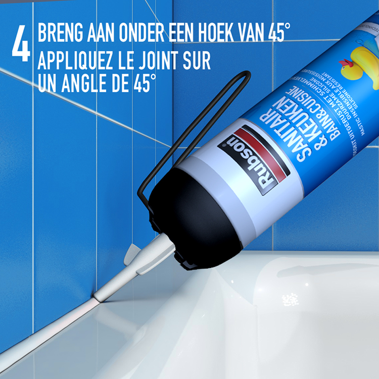 Rubson 1065999 - Cuisine sanitaire à étanchéité facile 100ml | 12 pièces