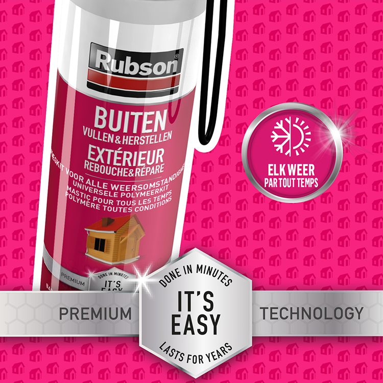 Rubson 1066000 - fermeture facile extérieur 100ml | 12 pièces