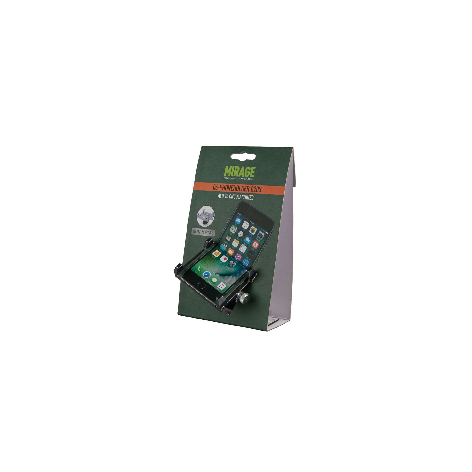 Support de téléphone Mirage G20 aluminium - gris
