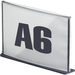 Tableau d'information paperflow a6 transparent noir