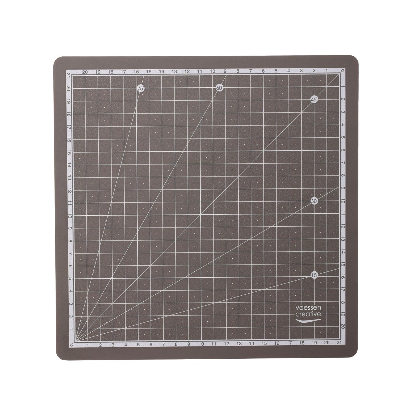 Vaessen creative • tapis de découpe autocollant 24x24cm gris foncé