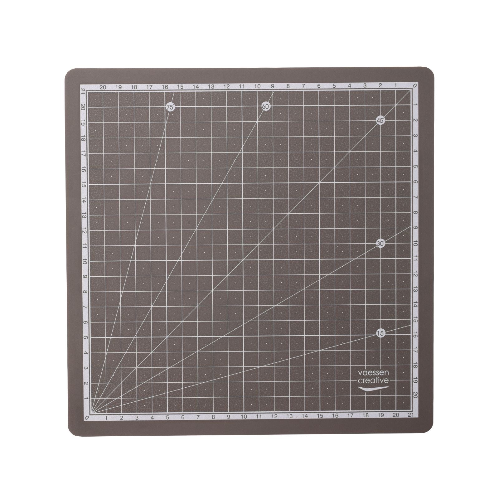 Vaessen creative • tapis de découpe autocollant 24x24cm gris foncé