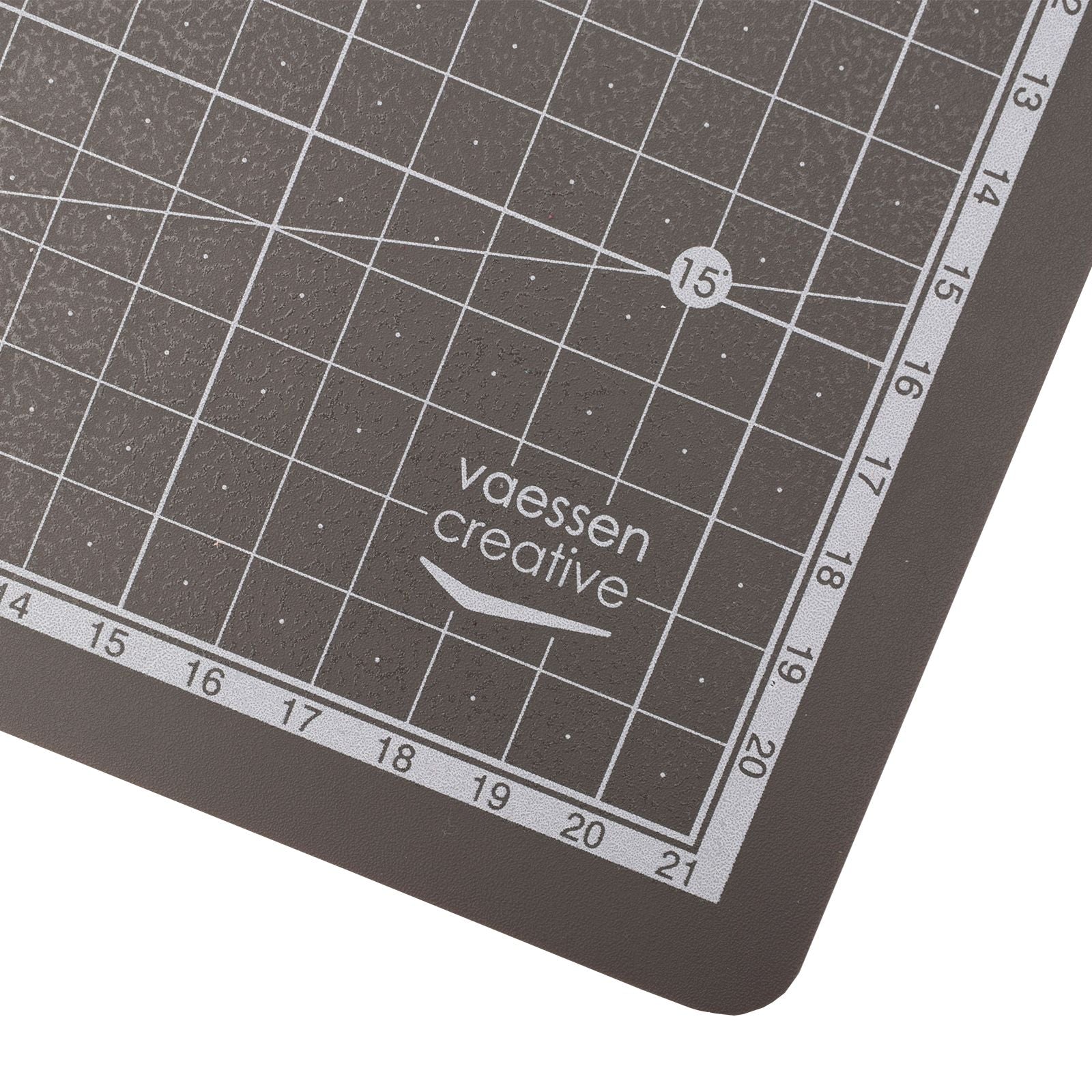 Vaessen creative • tapis de découpe autocollant 24x24cm gris foncé