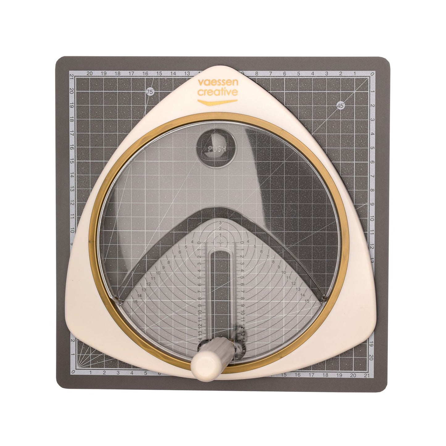 Vaessen creative • coupe-cercle ø15cm tapis de découpe autocollant