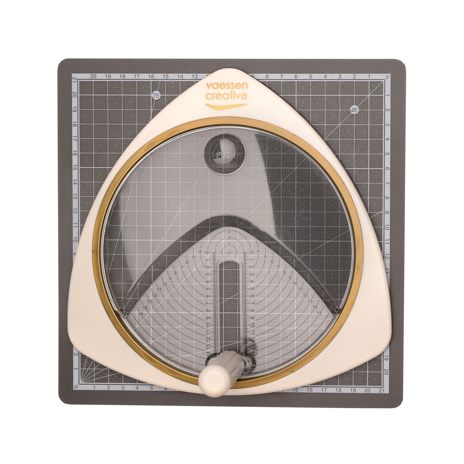 Vaessen creative • coupe-cercle ø15cm tapis de découpe autocollant