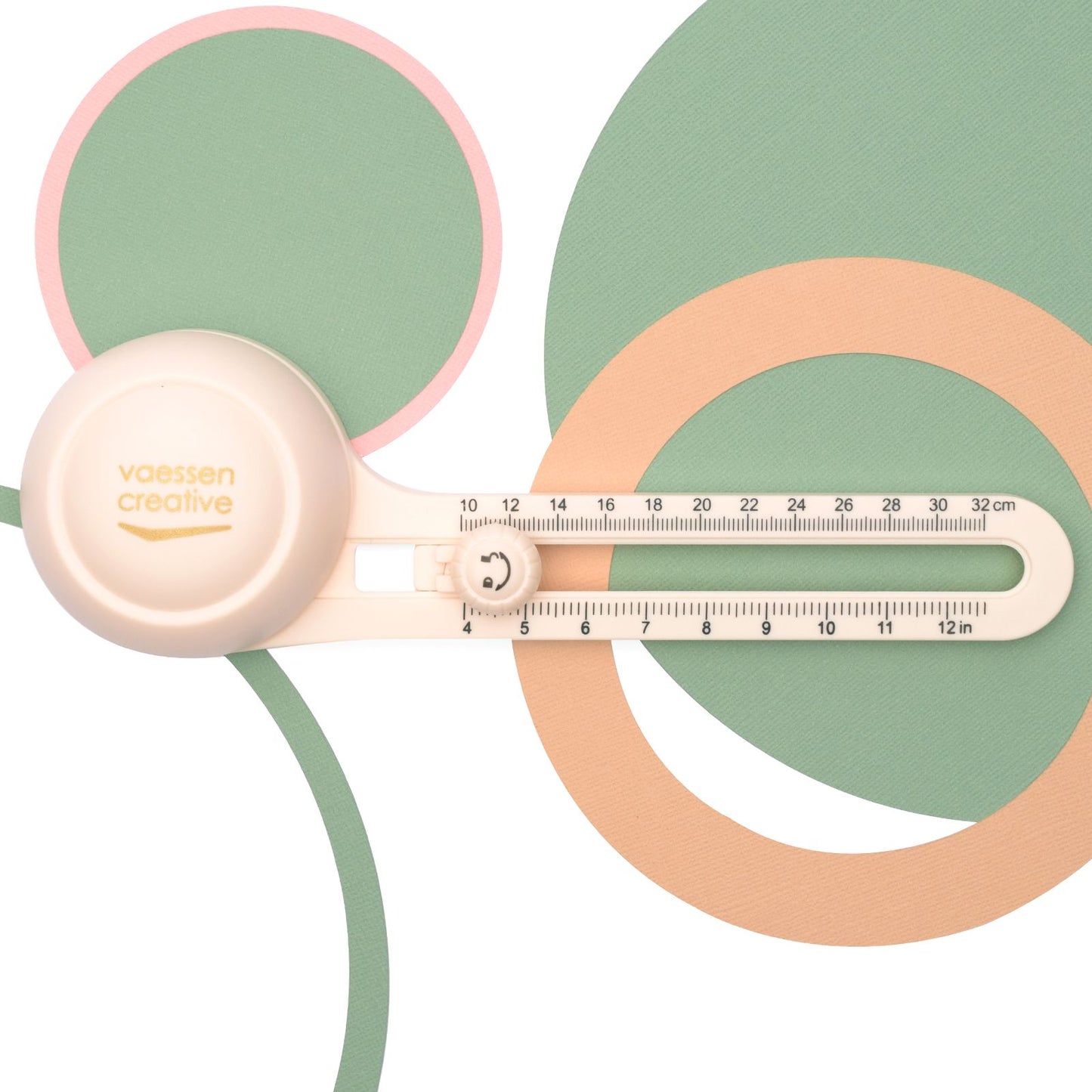 Vaessen creative • coupe-cercle ø32cm incl. 3 lames de rechange