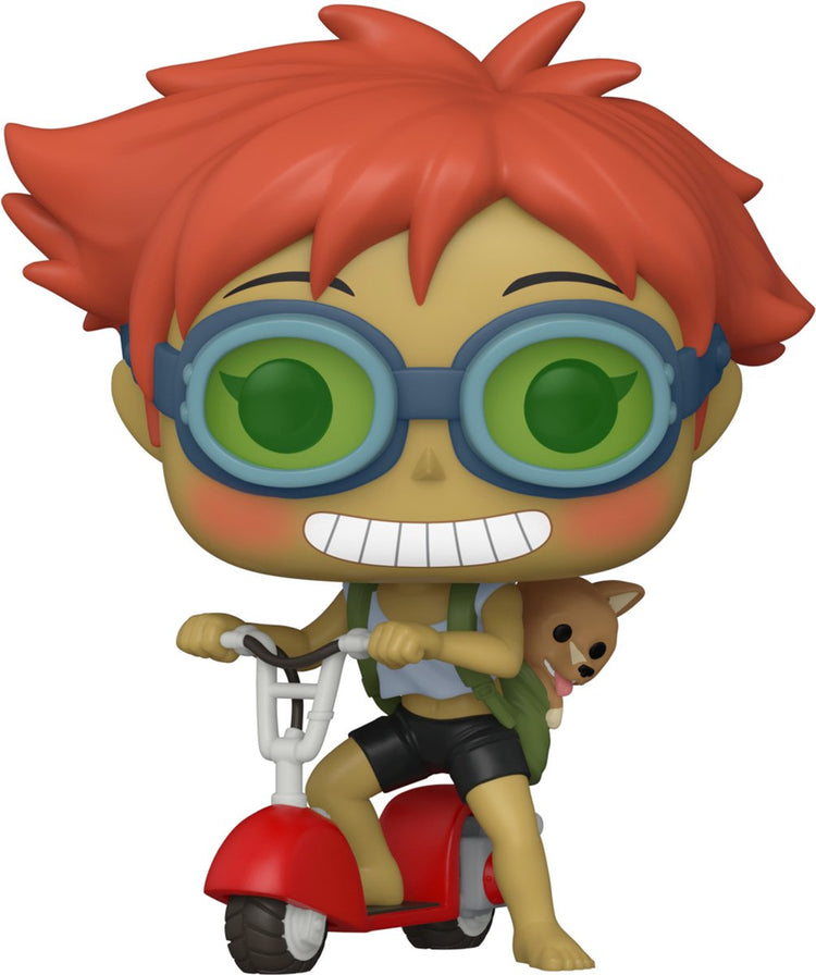 Funko cowboy bebop pop ! figurine en vinyle d'animation Edward sur scooter avec 9 cm pop! chiffre