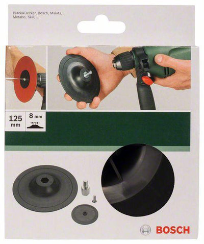 Bosch - plateau de ponçage pour perceuses, 125 mm, système de serrage 125 mm
