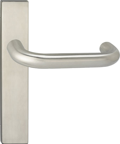Poignée de porte Impresso - cale - pour l'intérieur - bouclier de porte carré - acier inoxydable - 2 pièces