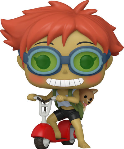 Funko cowboy bebop pop ! figurine en vinyle d'animation Edward sur scooter avec 9 cm pop! chiffre