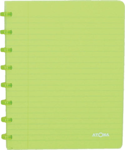 Atoma - carnet tendance | pi a5 | 144pages | plaid commercial | vert transparent