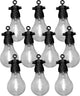 Luxform - cordon lumineux tahiti - avec 10 lumières LED blanc chaud - connectable - adapté pour l'extérieur