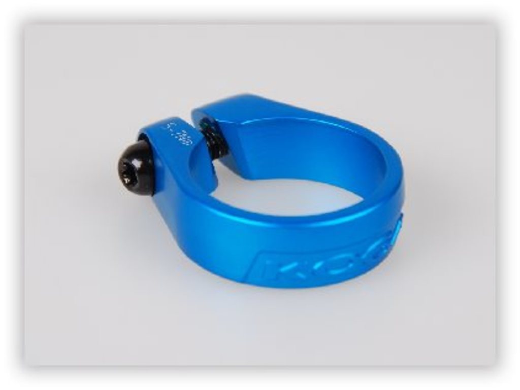 Koga collier de tige de selle jd sc79-4 34.9 bleu anodisé
