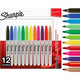Marqueur permanent Sharpie pack de 12 pièces, assortiment