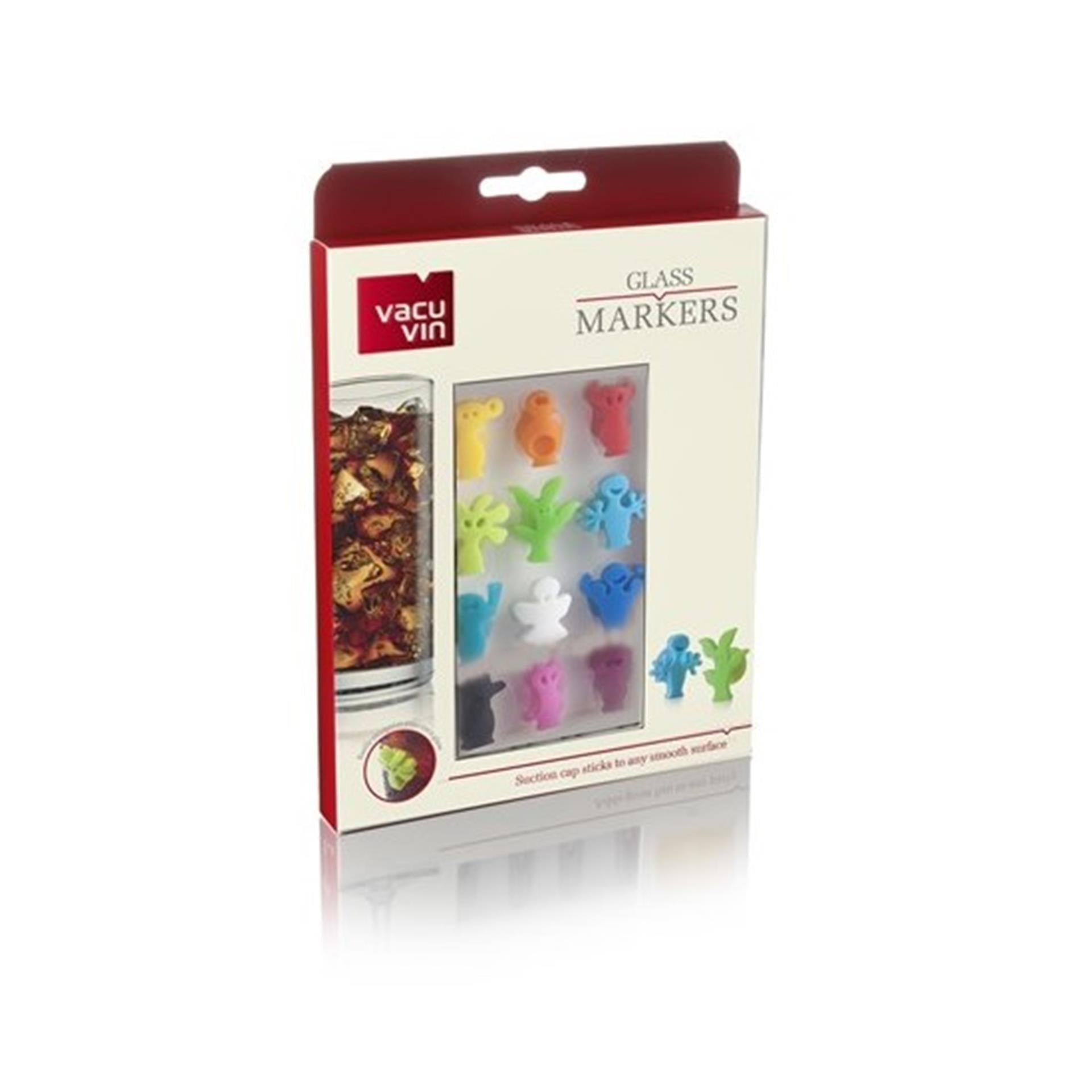 Vacu Vin Glas Marqueurs 12e