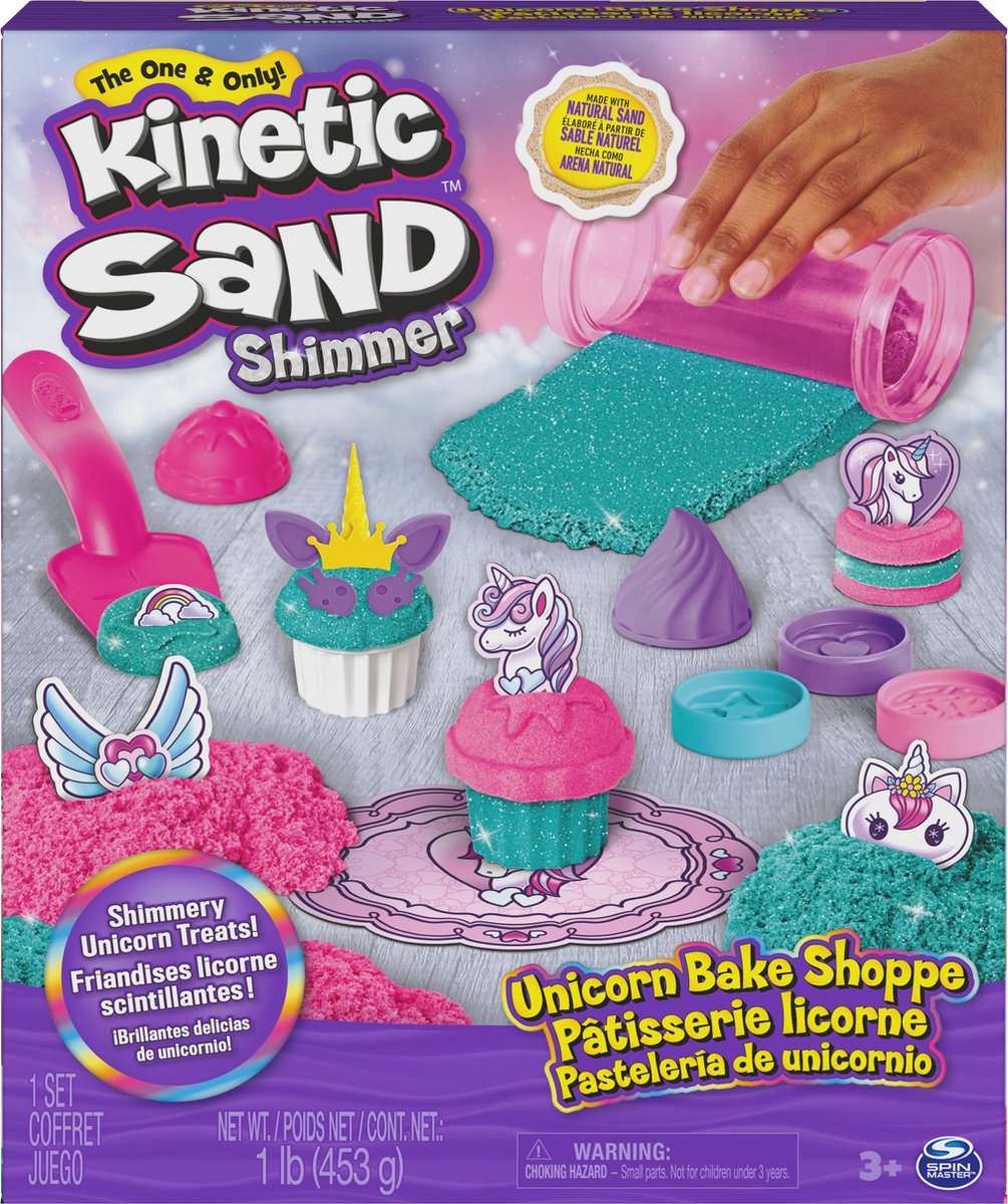 Spinmaster cinétique de sable Unicorn Bake Shoppe