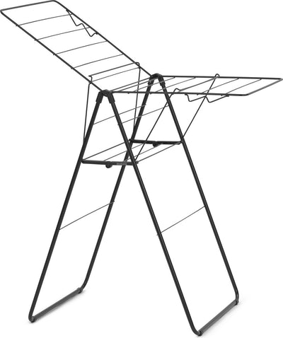 Brabantia hangon étendoir 15m - étendoir à linge pliable - noir mat