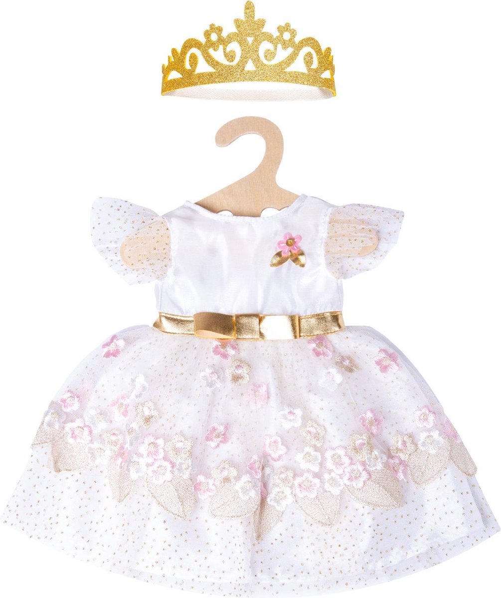 Heless Doll Robe Princess avec couronne, 28-35 cm