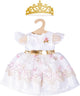 Heless Doll Robe Princess avec couronne, 28-35 cm