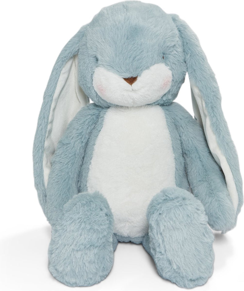 Bunnies by the bay disquette grignoter lapin - peluche - peluche pour enfants - détails brodés - 52 cm - bleu orage