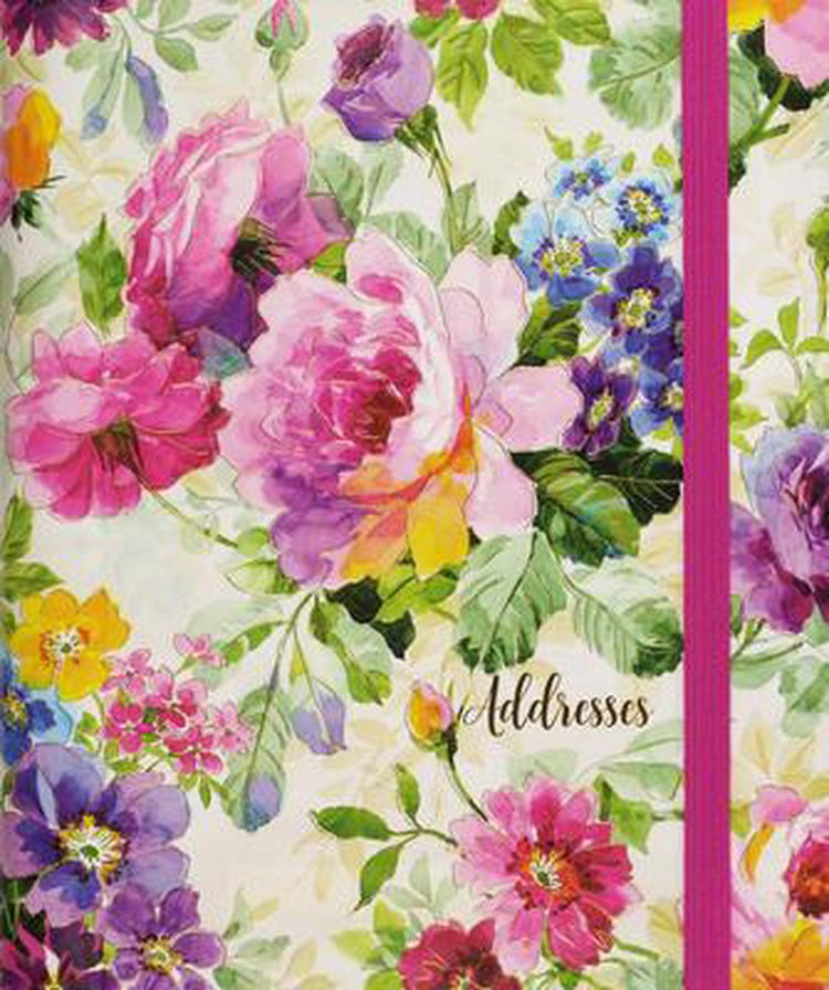 Grand carnet d'adresses Peter Pauper, jardin de pivoines