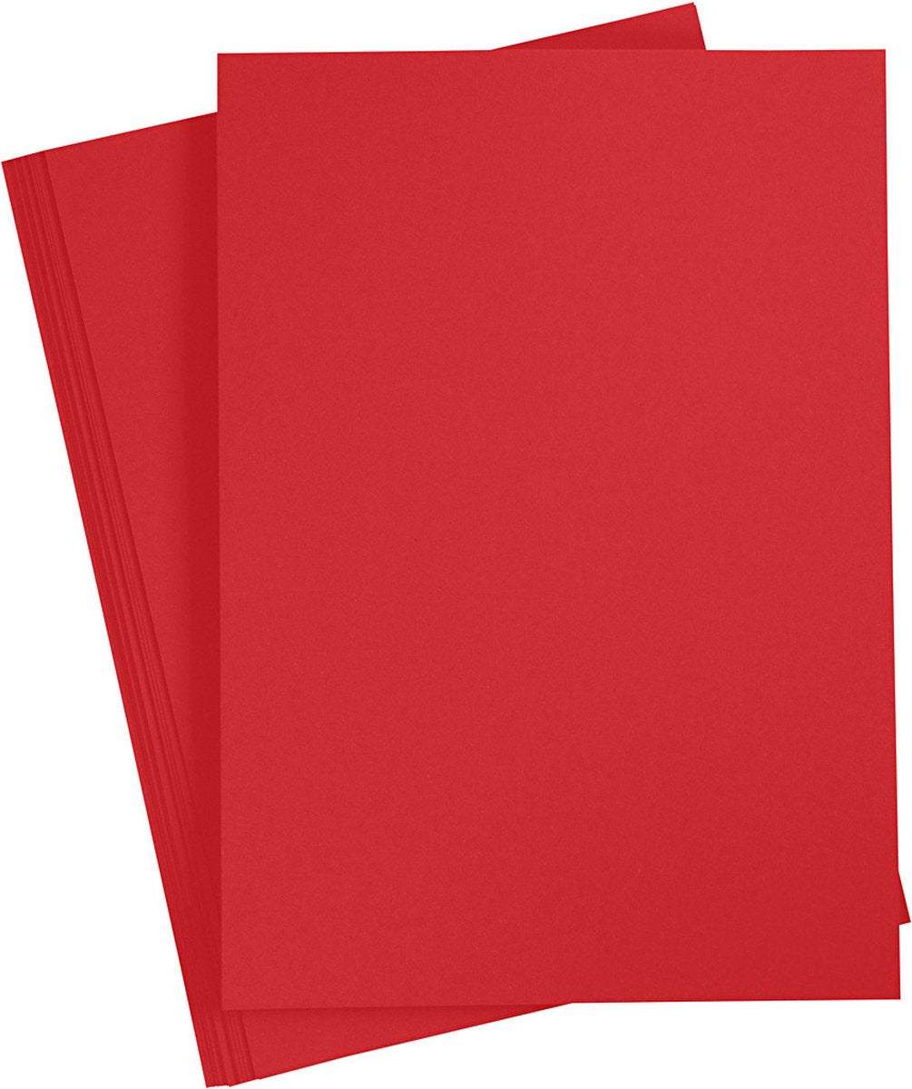 Creativ company carton coloré Noël rouge A4, 20 feuilles