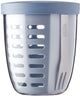 Mepal - pot légumes fruits ellipse - 600 ml - incl. fourchette - bleu nordique