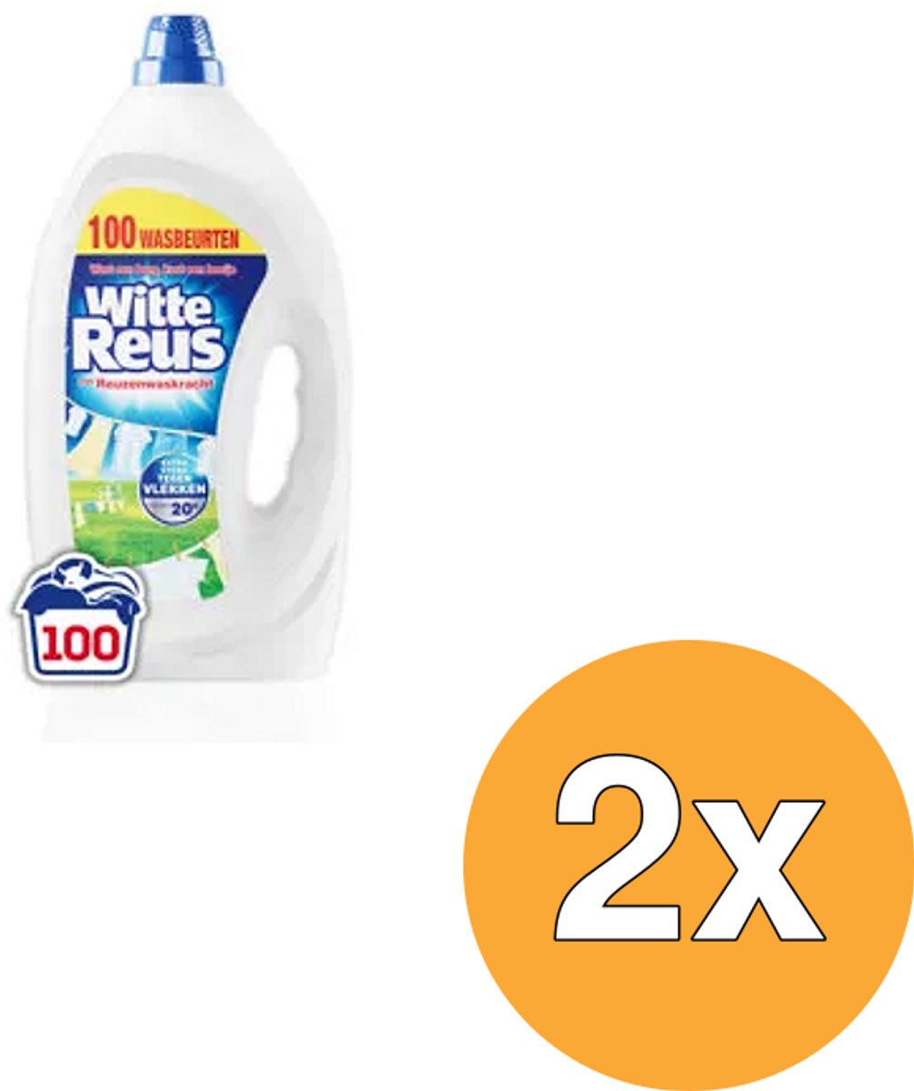 Gel détergent géant blanc - 2 x 100 lavages - pack économique