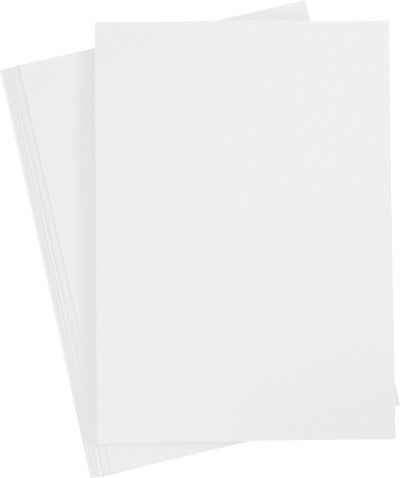Carton artisanal Creativ company, blanc neige, A4, 20 feuilles