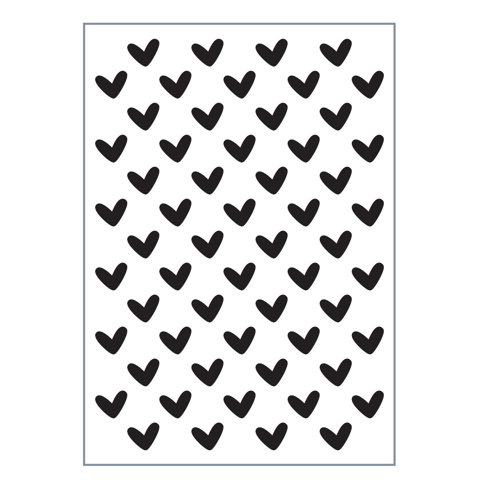 Vaessen creative • love it gaufrage dossier coeurs