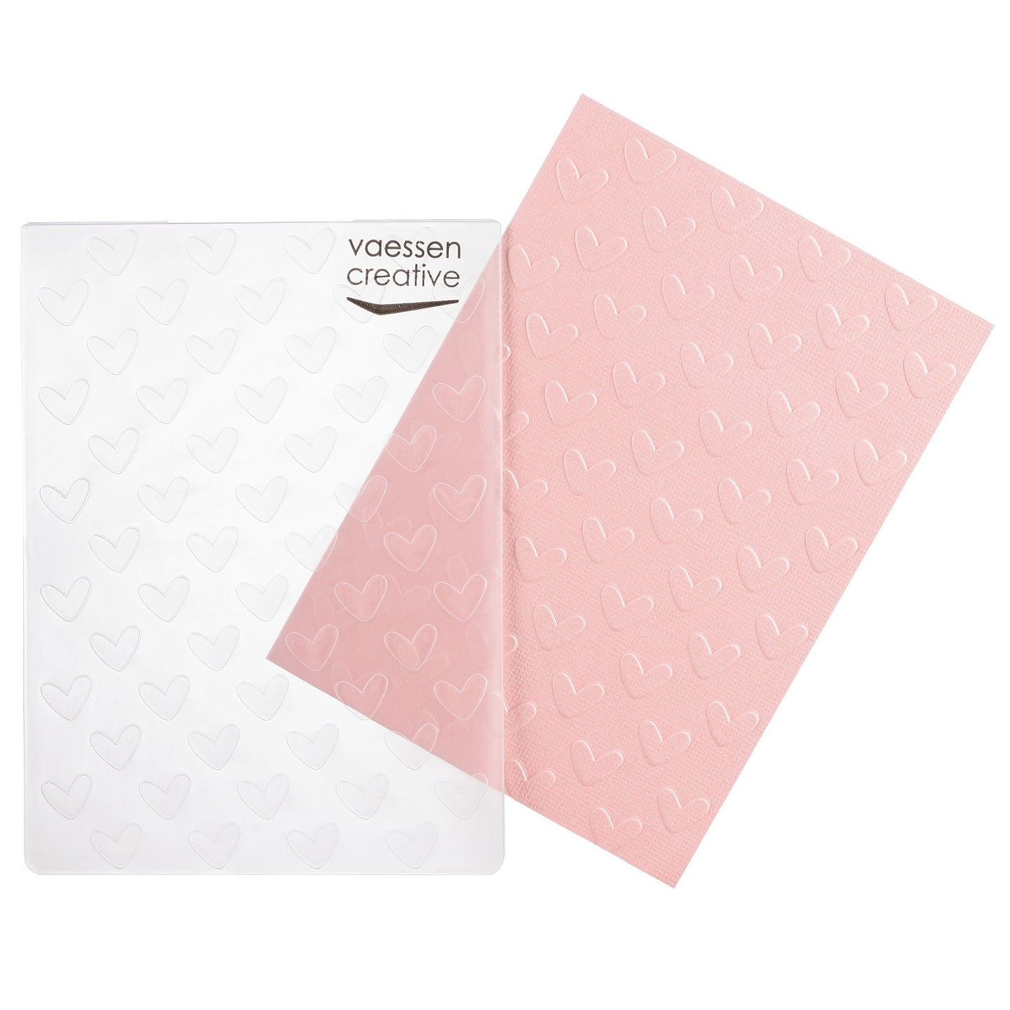 Vaessen creative • love it gaufrage dossier coeurs