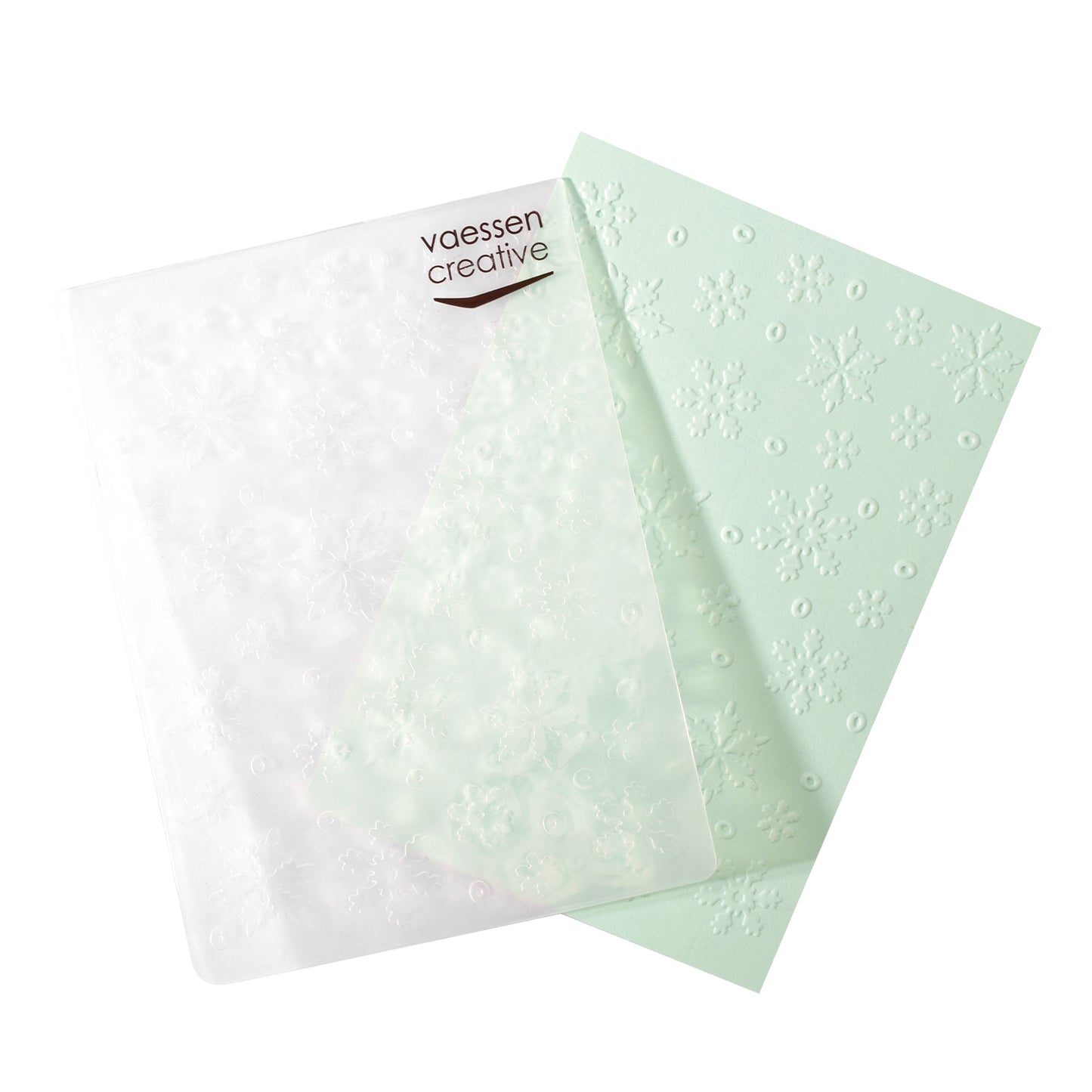 Vaessen creative • dossier de gaufrage flocons de neige