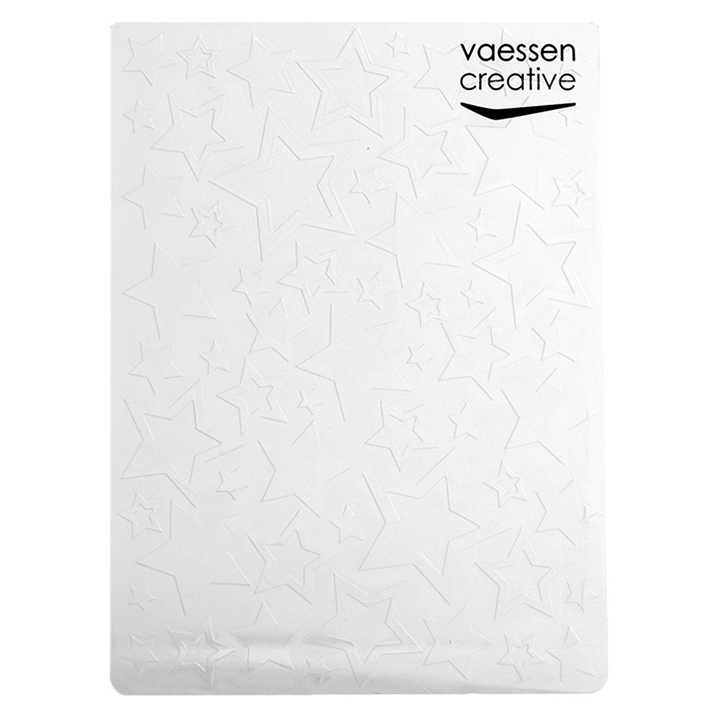 Vaessen creative • dossier de gaufrage grandes petites étoiles