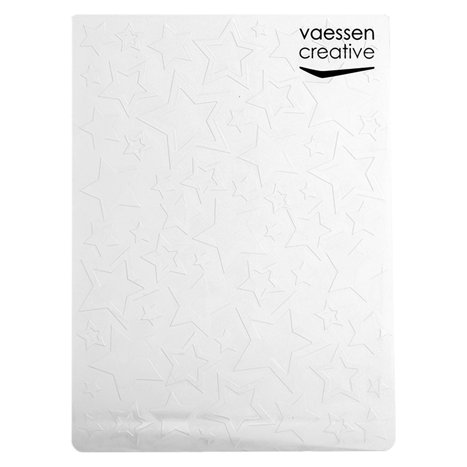 Vaessen creative • dossier de gaufrage grandes petites étoiles