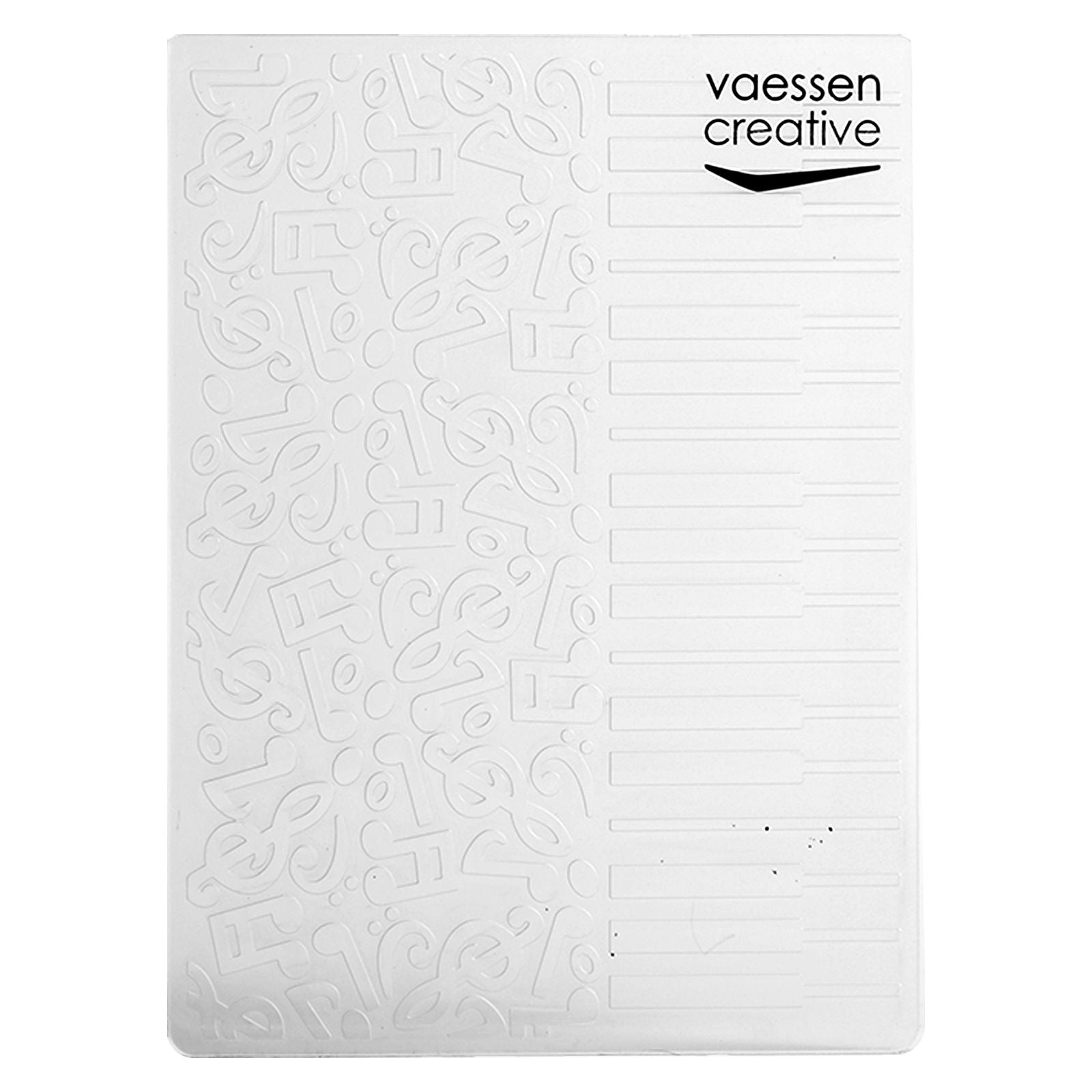 Vaessen creative • dossier de gaufrage notes de musique piano