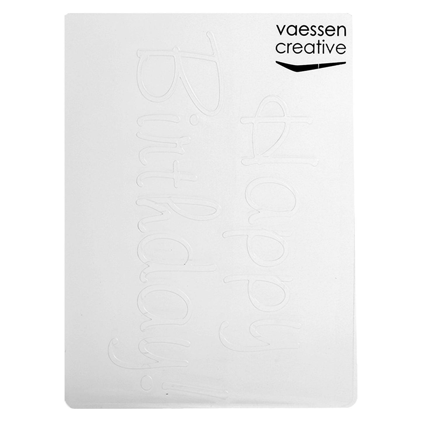Vaessen creative • dossier de gaufrage joyeux anniversaire