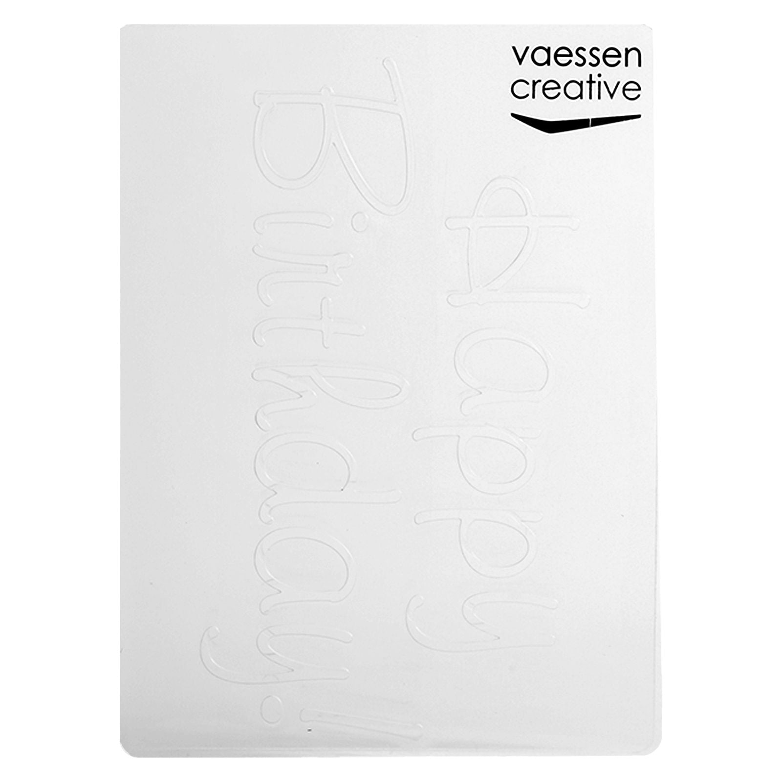 Vaessen creative • dossier de gaufrage joyeux anniversaire