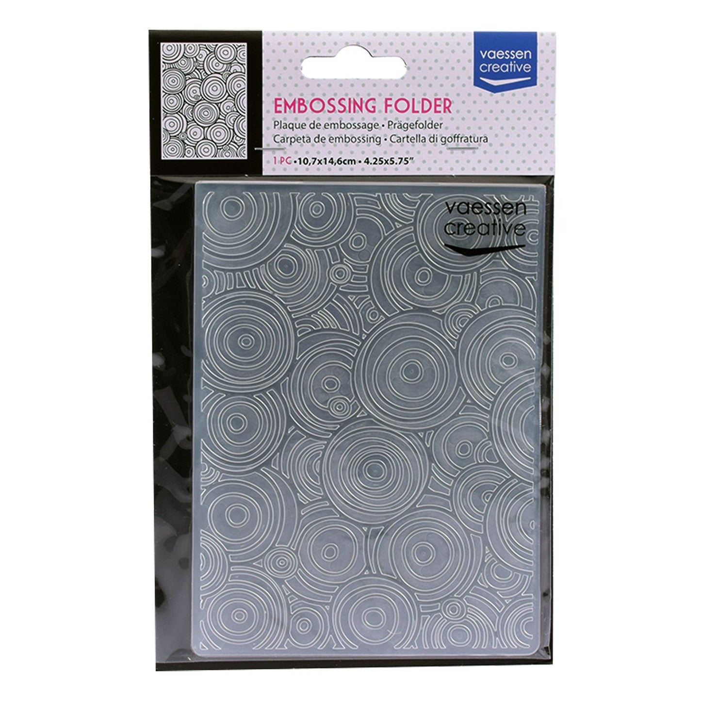 Vaessen creative • gaufrage de cercles de dossiers