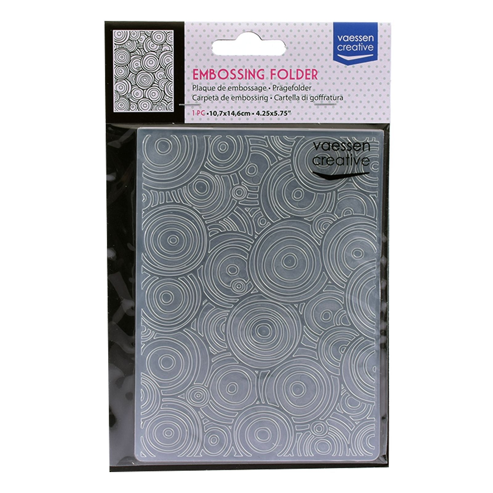 Vaessen creative • gaufrage de cercles de dossiers