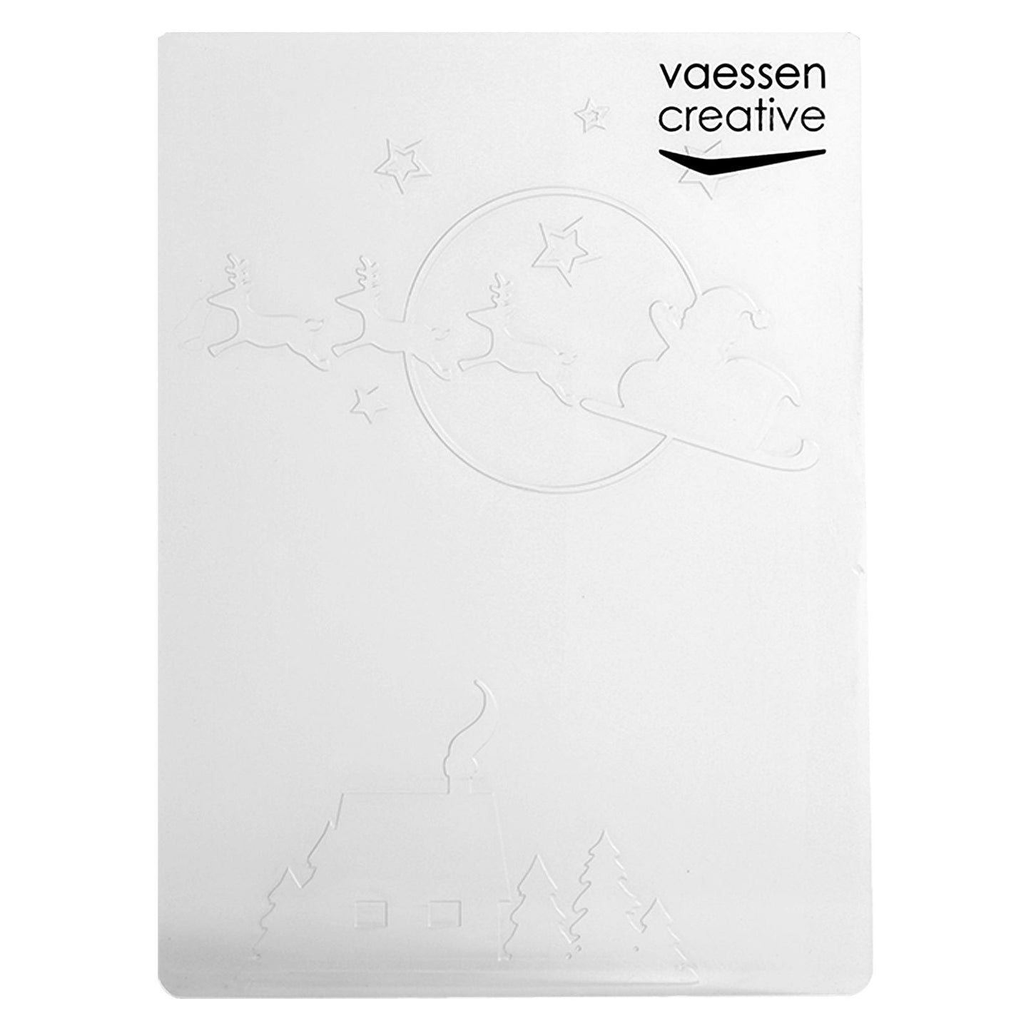 Vaessen creative • dossier de gaufrage traîneau volant du Père Noël